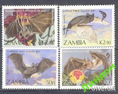 Замбия 1989 фауна летучие мыши ** го
