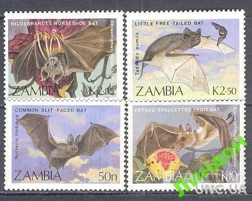 Замбия 1989 фауна летучие мыши ** го
