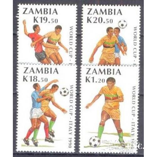 Замбия 1990 спорт футбол ** о