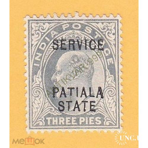 1903 ПАТИАЛА Индия БРИТ. КОЛОНИИ Британия ЛОКАЛ Местные ШТАТЫ British INDIA Локальная почта
