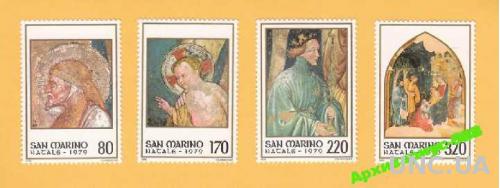 ЖИВОПИСЬ 1979 Сан-Марино Искусство Иконы Религия**