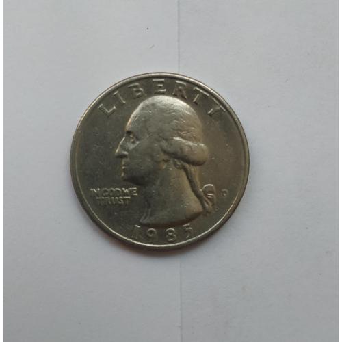 Монета Liberty Quarter Dollar 1985 (перевертиш)