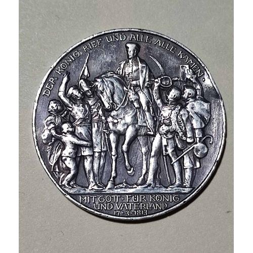 2 марки Германия империя. Прусия 1913 год. Серебро
