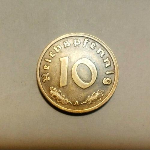 Германия 10 рейхспфеннигов 1938 год А III Рейх  