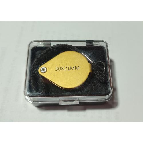 Карманная увеличительная лупа 30х21 мм. TRIPLET. Новая