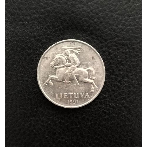 Литва 5 центов 1991 год