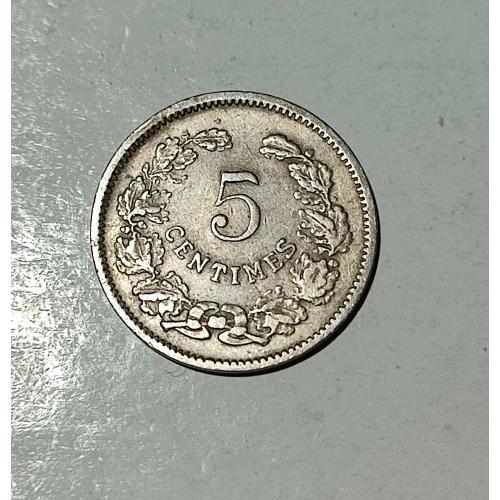 Люксембург 5 сантимов 1901 год