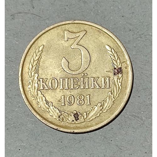 СССР 3 копейки 1981 год. 