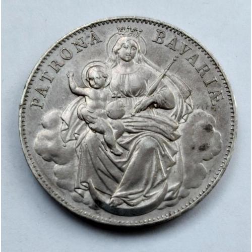 Талер Бавария. Патрона Людвіг II 1865 год. Серебро 