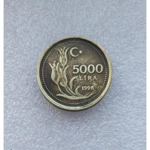 Турция 5000 лир 1998 год