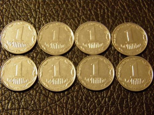 Украина 1 копейка 1992, 2004-2009-2012 года. Лот 9 монет. 