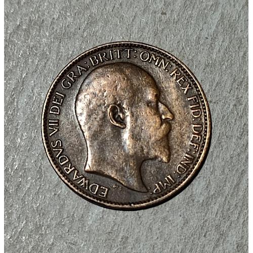 Великобритания 1 фартинг 1909 год