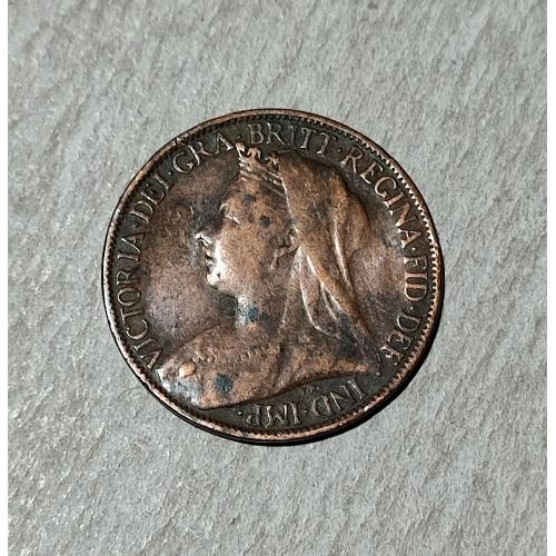 Великобритания 1 фартинг 1895 год