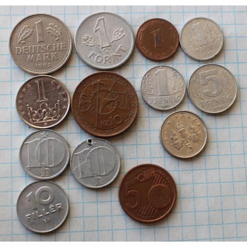Монети країн Європи різні