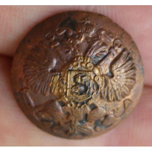 Пуговица Орёл на якорях флот РИ