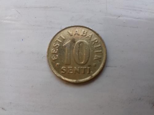 10 центов 2002 год Эстония