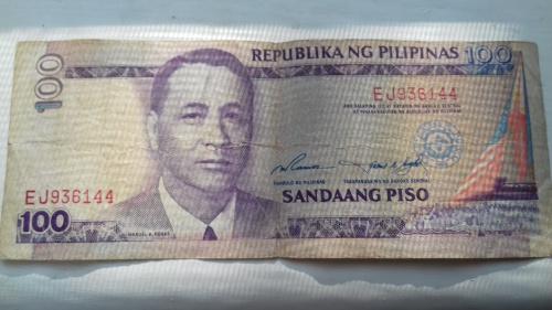 100 песо 2000 год Филиппины 