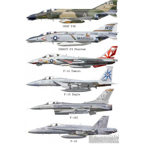 Американские военные самолёты.