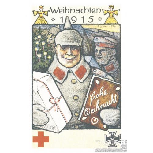 Австро-угорська військова різдвяна листівка. принт