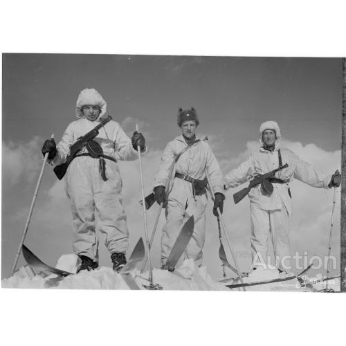 Финские лыжники в "Зимней войне" с Советским Союзом в 1939 г