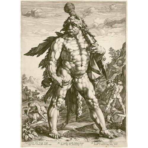 Хендрик Гольциус «Великий Геракл», Гравюра 1591 г.