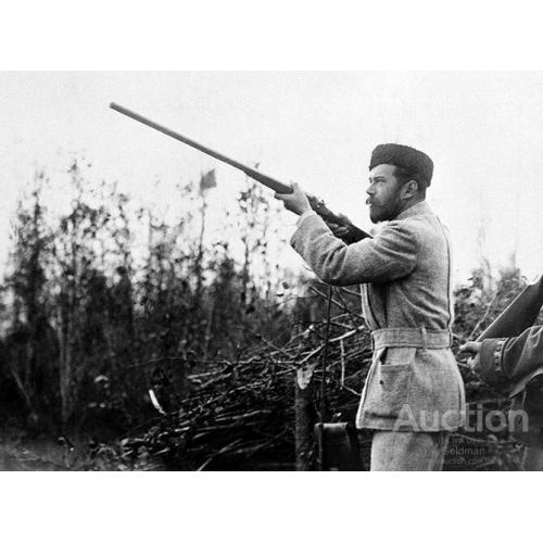 Император Николай II на охоте на уток.