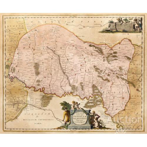 Карта України фран. картографа Гійома де Боплана.