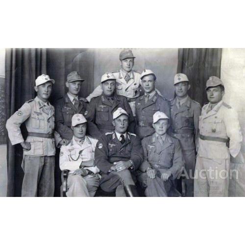 Офицеры из Африканского корпуса "Африка" Роммеля.