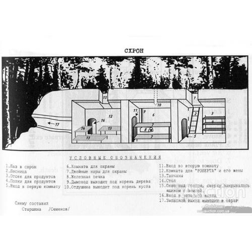 Схема схрону "Роберта".