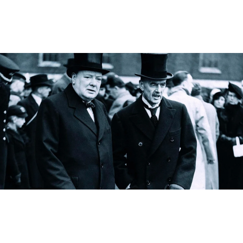 Уинстон Черчилль и Чемберлен.