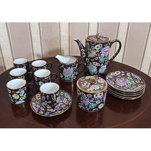 Кофейный сервиз, Китай, ручная работа. 