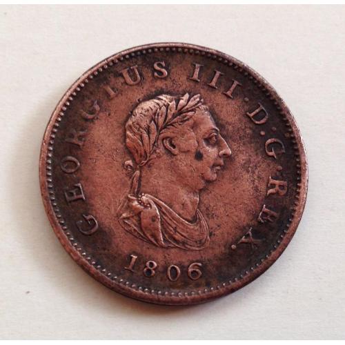 1/2 пенни, 1806 г Великобритания, Георг III