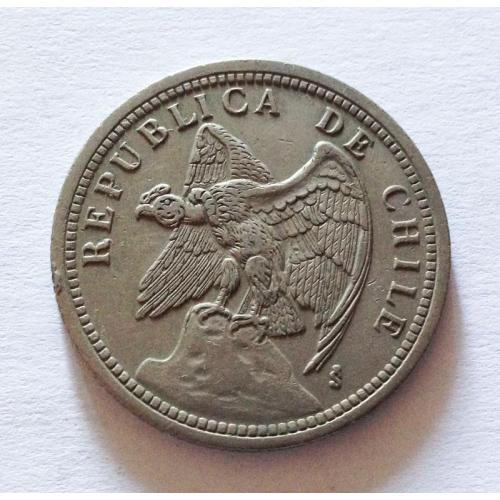 1 песо, 1933 г. Чили