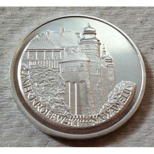 100 злотых, 1977 г, Королевский замок, PROOF, редкая, серебро