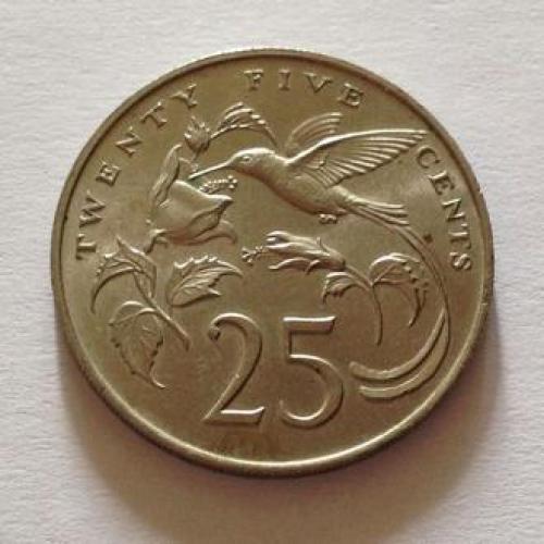 25 центов, 1989 г. Ямайка