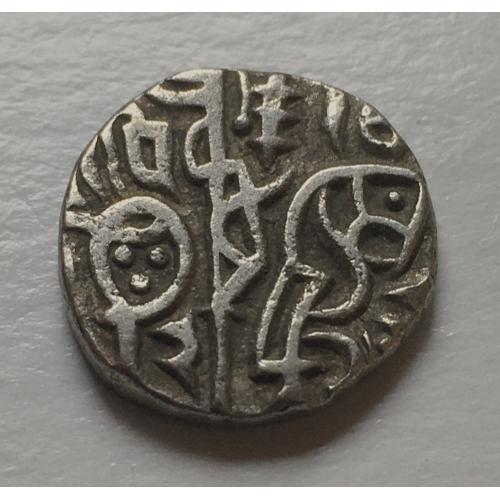Джитал, Индия, Притхви Раджа II (1167-1169 гг. н.э.), редкая, серебро