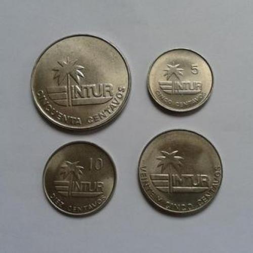 Набор монет 4 шт. Куба