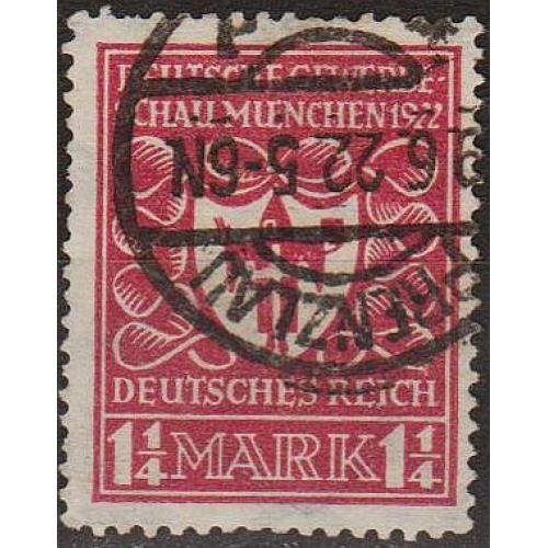 1922 - Німеччина - Торговий ярмарок в Мюнхені Mi.199  _2,50 €