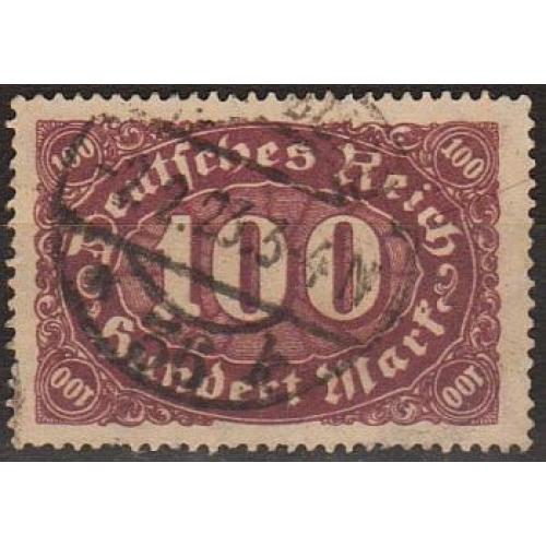 1922 - Німеччина - Стандарт - Цифри 100 wmk.1 Mi.219  _1,80 €