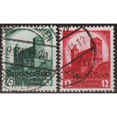 1934 - Рейх - З'їзд в Нюрнберзі Mi.546-47  _1,50 €  _гаш