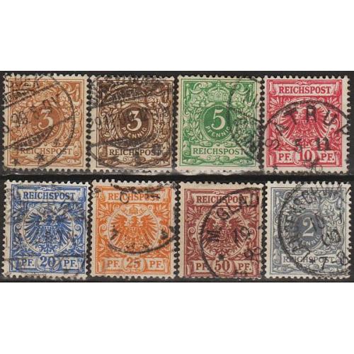 1889 - Німеччина - Стандарт Mi.45-52 _13,20 € _ повна