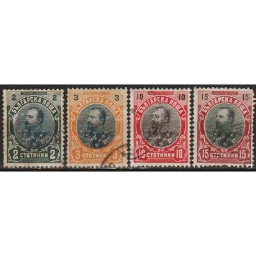 1901 - Болгарія - Стандарти - Фердинанд 1 Mi.51-55 _гаш