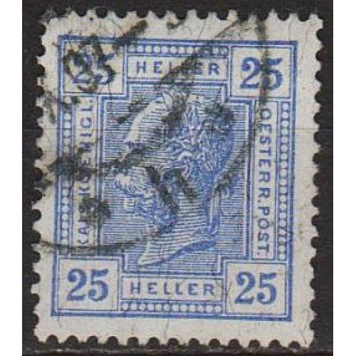 1906 - Австрія - Стандарт 25 Mi.137 гаш