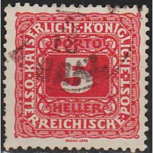 1916 - Австрія - Доплатна 5 Мі.47 гаш