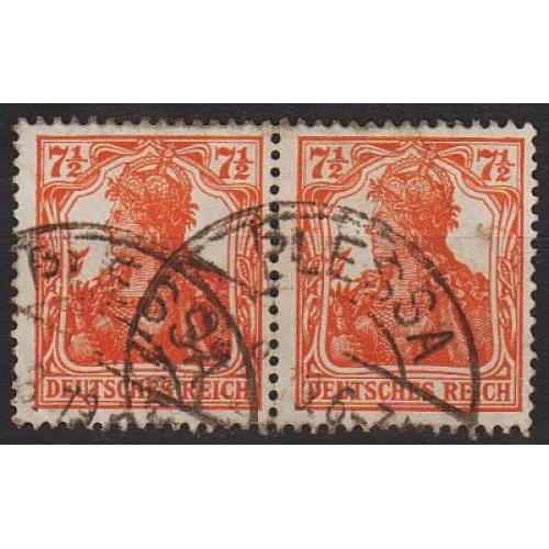 1916 - Німеччина - Стандарт - Germania Mi.99 _Пара _6,0 €