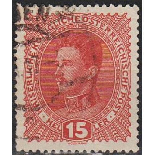 1917 - Австрія - Кайзер Карл І 15 Мі.221 гаш