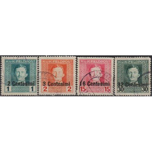 1918 - Австрія - Надруки Італії Mi.1-11  _3,60 €