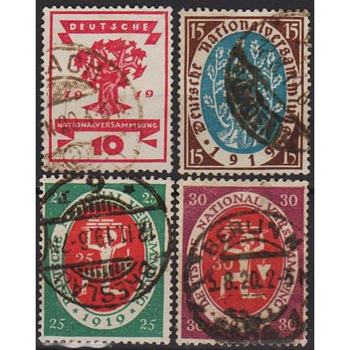 1919 - Німеччина - Національна асамблея Mi.107-110 _9,0 €