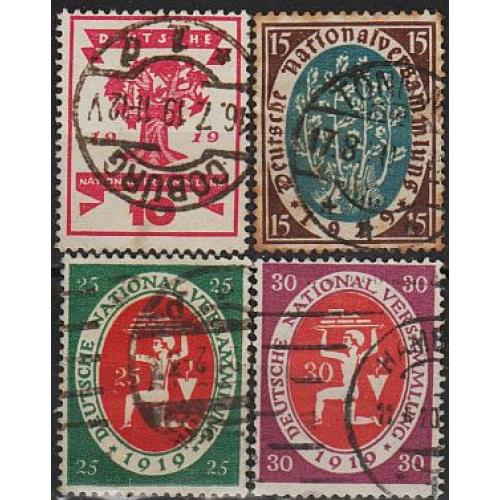 1919 - Німеччина - Національна асамблея Mi.107-110 _9,0 €