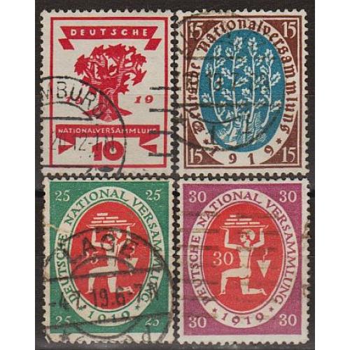 1919 - Німеччина - Національна асамблея Mi.107-110  _9,0 €